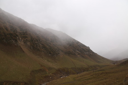 View Of Mountains And Cloudsの写真素材