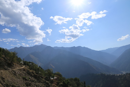 Mountain scenery abstract summer landscapeの写真素材