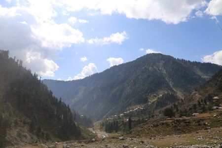 Beautiful summer landscape in the mountains at sunshineの写真素材