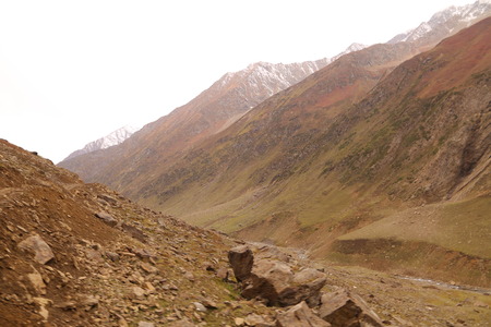 Big Mountains In The Area Of Kashmirの写真素材