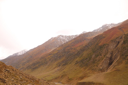 Big Mountains In The Area Of Kashmirの写真素材
