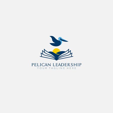 pelican institute and leadership for logo designのイラスト素材