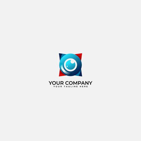 eye capture logoのイラスト素材