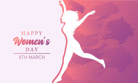 Happy women's day international illustration background vectorのイラスト素材