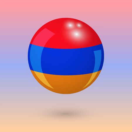 armenia. armenian style. ball. vector illustrationのイラスト素材