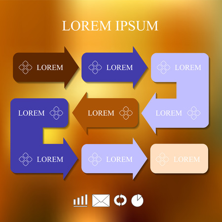 infographic design template. business concept. abstract blurred background.のイラスト素材