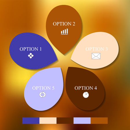infographic design template. business concept. abstract blurred background.のイラスト素材
