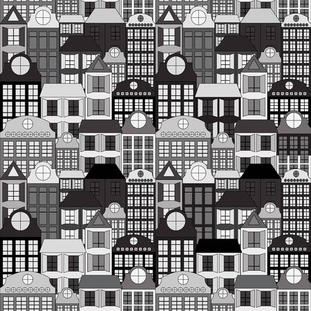 seamless building background. stock vectorのイラスト素材