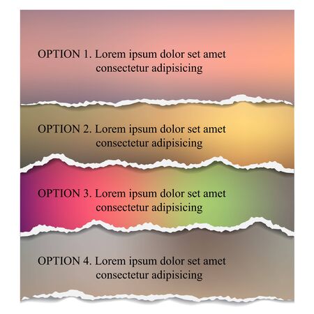 torn paper. abstract colorful blurred vector background. element for you website or presentationのイラスト素材