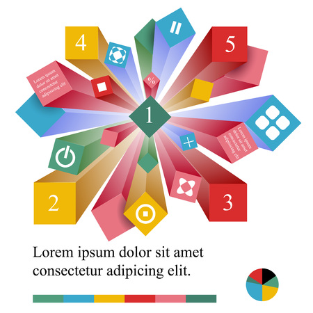 infographic elements. vectorのイラスト素材