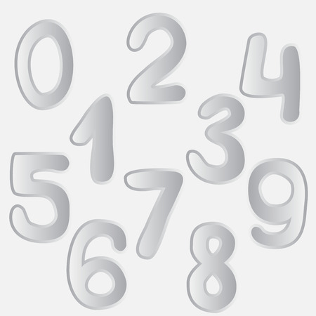 number set drawing. vectorのイラスト素材