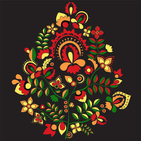 russian pattern.orient design. vector illustrationのイラスト素材