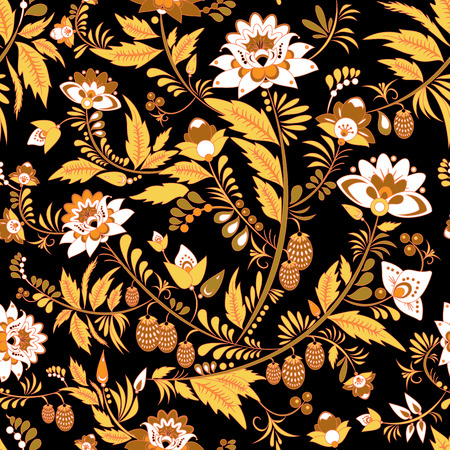 stock vector seamless flower, doodle pattern. abstract art backgroundのイラスト素材