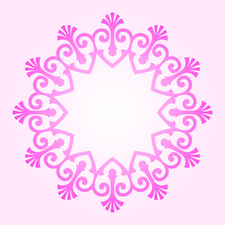 Round pattern - abstract design of circular ornamental elementsのイラスト素材