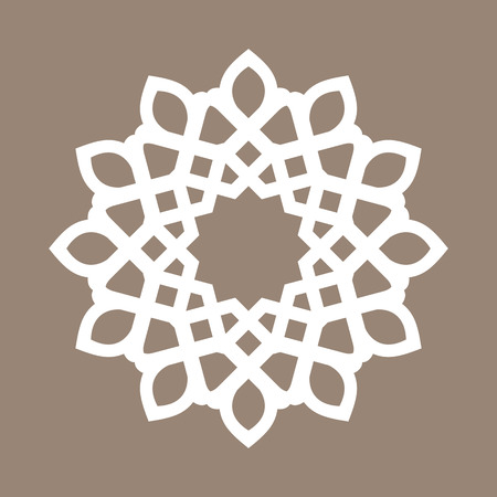 Round pattern - abstract design of circular ornamental elementsのイラスト素材