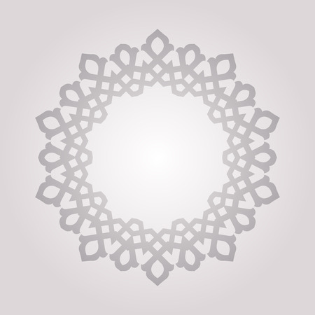 Round pattern - abstract design of circular ornamental elementsのイラスト素材