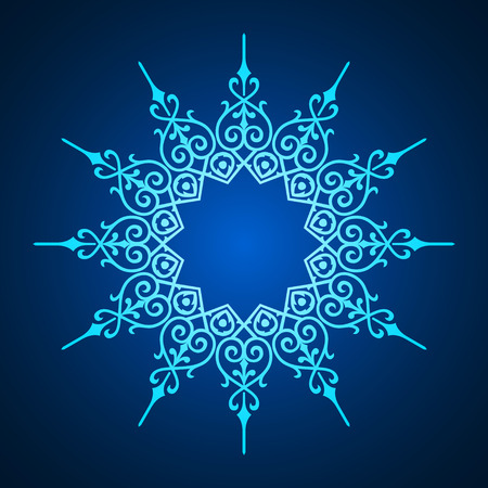 Circular abstract background, round pattern decorative elementのイラスト素材