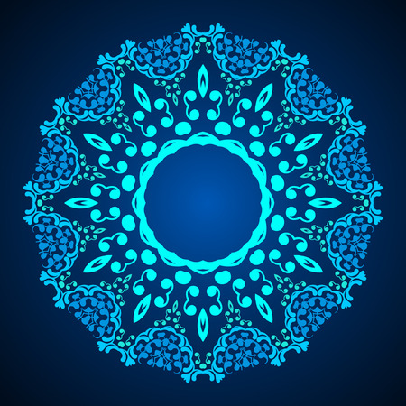 Circular abstract background, round pattern decorative elementのイラスト素材