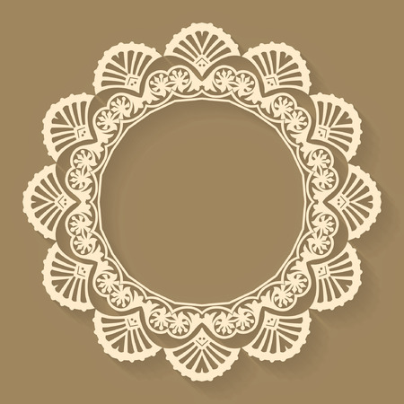 Circular abstract background, round pattern decorative elementのイラスト素材