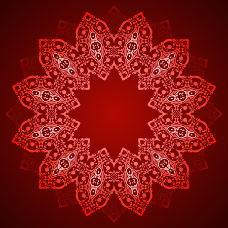 Circular abstract background, round pattern decorative elementのイラスト素材