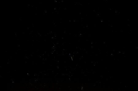 Night sky with stars and constellations. The Milky Way.の写真素材