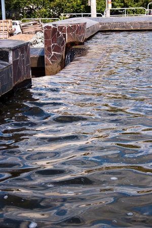 Detail of a river.の写真素材