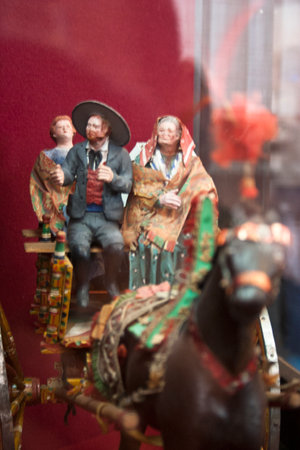 Horse-carriage in the museum of the city of Sergiev Pasadの写真素材