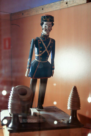 Ancient Greek soldier statues in the Museum of Sergiev Pasad, Russiaの写真素材