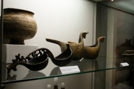 Souvenirs in the Museum of Natural History, Sergiev Pasad, Russiaの写真素材