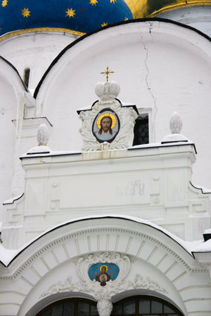 Church of the Intercession of the Blessed Virgin Mary in Sergiev Posad, Russiaの写真素材