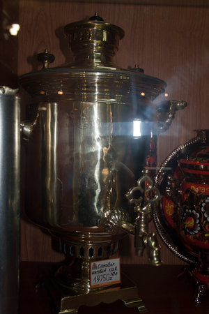 Samovar in the museum of Russian samovar. Russiaの写真素材