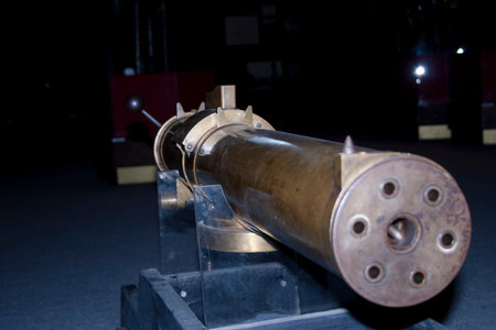 Exhibition of weapons in the Tula Museum of Natural Historyの写真素材