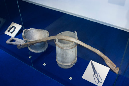 Piece of art in Moscow Archaeological Museum.の写真素材