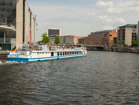 BERLIN, GERMANY - MAY 21, 2023 Business center of Berlin. BERLIN, GERMANY - MAY 21, 2023のeditorial素材