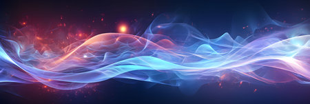energy ray flow background Beautiful glow flare and spark.の素材