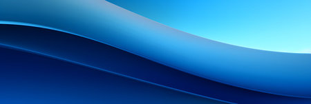 blue color gradient wave background.の素材