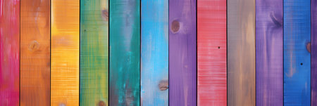 old multicolor rustic abstract painted wooden wall table floor texture background.の素材