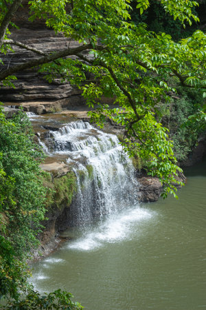 The Pandav Falls is a waterfall in the Panna district in the Indian state of Madhya Pradeshの写真素材