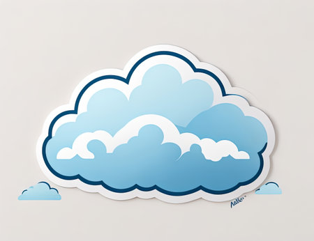 Cloud computing concept. Vector illustration. Eps 10 file. Global colors.の素材