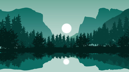 Mountain landscape wallpaper | 123rfの写真素材