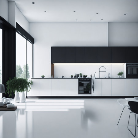 modern kitchen and minimalist interior designの素材