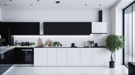 modern kitchen and minimalist interior designの素材