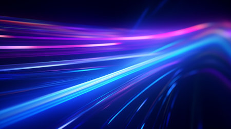 abstract background with smooth lines and bokeh, digital lightの素材