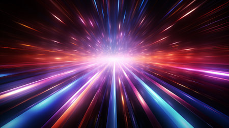 abstract speed motion lines on the dark background. 3d renderingの素材