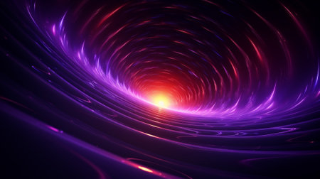 Beautiful wavy background of glowing particles.の素材