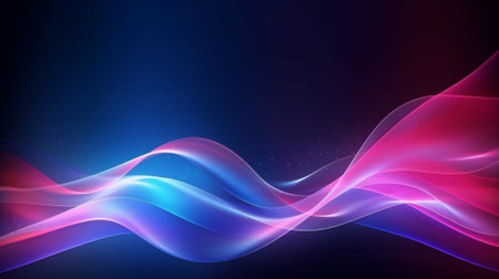 abstract background with blue and pink waves, vector illustration eps10の素材