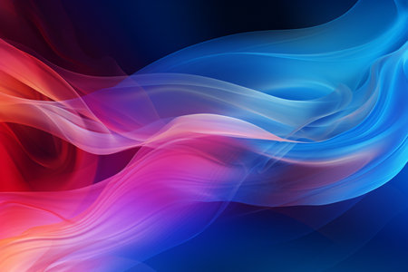 abstract colorful background with smooth lines in blue, red and purpleの素材