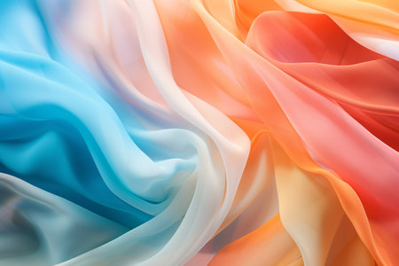closeup of photo, beautiful color patterns, silk fabric abstract backgroundの素材