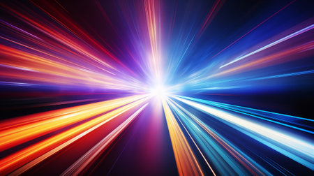 acceleration speed motion on the road, concept of speed and motionの素材