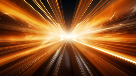 abstract speed motion on the road at night, digital fractalの素材